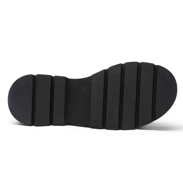 Rovets Ankle Strap Platform Sandals - BLACK PU - 4